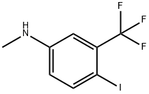 (4-Iodo-3-trifluoromethyl-phenyl)-methyl-amine Struktur