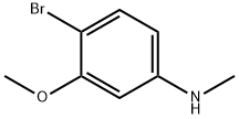 (4-Bromo-3-methoxy-phenyl)-methyl-amine Struktur