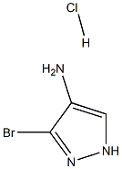 3-Bromo-1H-pyrazol-4-amine hydrochloride Struktur