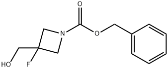 1-Azetidinecarboxylic acid, 3-fluoro-3-(hydroxymethyl)-, phenylmethyl ester Struktur