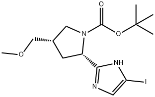 (2S,4S)-2-(5-Iodo-1H-imidazol-2-yl)-4-(methoxymethyl)-1-pyrrolidinecarboxylic acid 1,1-dimethylethyl ester