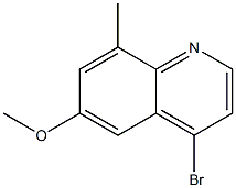 4-bromo-6-methoxy-8-methylquinoline Struktur