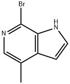 7-BROMO-4-METHYL-1H-PYRROLO[2,3-C]PYRIDINE Struktur