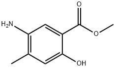 5-Amino-2-hydroxy-4-methyl-benzoic acid methyl ester Struktur