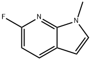 6-fluoro-1-methyl-1H-pyrrolo[2,3-b]pyridine Struktur