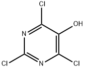 2,4,6-trichloro-5-hydroxy-pyrimidine Struktur