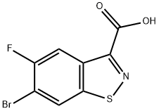 6-Bromo-5-fluorobenzo[d]isothiazole-3-carboxylic acid Struktur