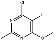 4-Chloro-5-fluoro-6-methoxy-2-methylpyrimidine Struktur