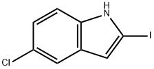 5-Chloro-2-iodoindole Struktur