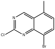 8-Bromo-2-chloro-5-methylquinazoline Struktur