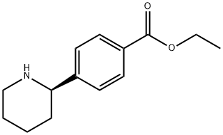 ethyl (R)-4-(piperidin-2-yl)benzoate hydrochloride Struktur