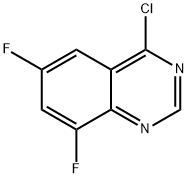 4-Chloro-5,7-difluoroquinazoline Struktur