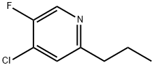 4-Chloro-5-fluoro-2-propylpyridine Struktur