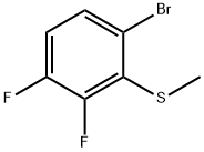 6-Bromo-2,3-difluorothioanisole Struktur