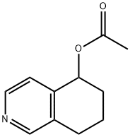 5-acetoxy-5,6,7,8-tetrahydroisoquinoline Struktur