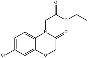 Ethyl 2-(7-chloro-3-oxo-2H-benzo[b][1,4]oxazin-4(3H)-yl)acetate Struktur