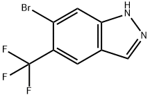 6-bromo-5-(trifluoromethyl)-1H-indazole Struktur