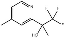 1,1,1-trifluoro-2-(4-methylpyridin-2-yl)propan-2-ol Struktur