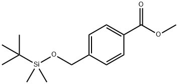 methyl 4-(((tert-butyldimethylsilyl)oxy)methyl)benzoate Struktur