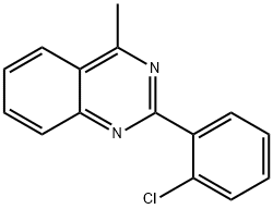 2-(2-Chlorophenyl)-4-methylquinazoline Struktur