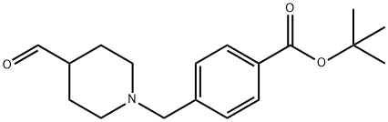 Tert-Butyl 4-((4-Formylpiperidin-1-Yl)Methyl)Benzoate Struktur