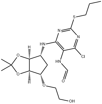 N-(4-chloro-6-(((3aS,4R,6S,6aR)-6-(2-hydroxyethoxy)-2,2-dimethyltetrahydro-4H-cyclopenta[d][1,3]dioxol-4-yl)amino)-2-(propylthio)pyrimidin-5-yl)formamide|替格瑞洛雜質(zhì)288