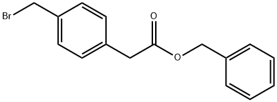 Benzyl 2-(4-(bromomethyl)phenyl)acetate Struktur