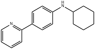 N-Cyclohexyl-4-(pyridin-2-yl)aniline Struktur