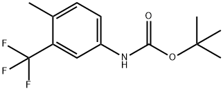 (4-Methyl-3-trifluoromethyl-phenyl)-carbamic acid tert-butyl ester Struktur