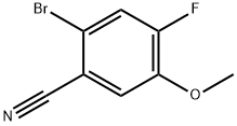 2-bromo-4-fluoro-5-methoxybenzonitrile Struktur