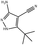 3-amino-5-(tert-butyl)-1H-pyrazole-4-carbonitrile Struktur