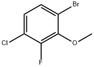 1-Bromo-4-chloro-3-fluoro-2-methoxybenzene Struktur