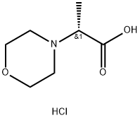 (R)-2-Morpholin-4-yl-propionic acid hydrochloride Struktur