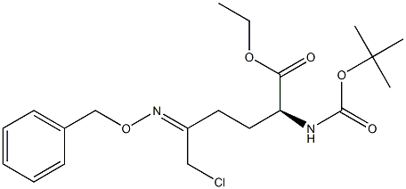 (S)-ethyl 4-(chloromethyl)-11,11-dimethyl-9-oxo-1-phenyl-2,10-dioxa-3,8-diazadodec-3-ene-7-carboxylate Struktur