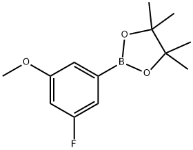 3-Fluoro-5-methoxyphenylboronic acid pinacol ester Struktur