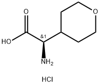 (R)-2-amino-2-(tetrahydro-2H-pyran-4-yl)aceticacid Struktur