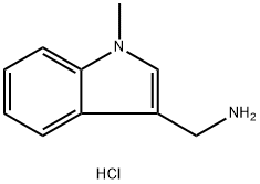 (1-Methyl-1H-indol-3-yl)methanamine hydrochloride Struktur