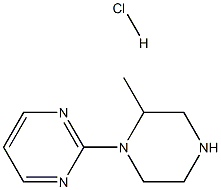 2-(2-Methylpiperazin-1-yl)pyrimidine hydrochloride Struktur