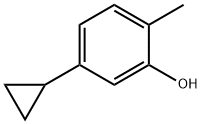 5-cyclopropyl-2-methylphenol Struktur