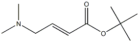 (E)-tert-butyl 4-(dimethylamino)but-2-enoate Struktur