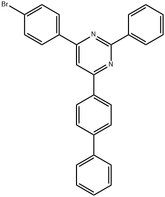 4-(聯(lián)苯-4-基)-6-(4-溴苯基)-2-苯基嘧啶, 1421599-34-9, 結(jié)構(gòu)式