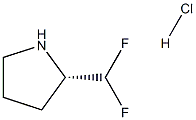 (2S)-2-(difluoromethyl)pyrrolidine hydrochloride Struktur