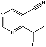 4-(1-Fluoroethyl)pyrimidine-5-carbonitrile Struktur