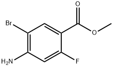 4-Amino-5-bromo-2-fluoro-benzoic acid methyl ester Struktur