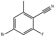 Benzonitrile, 4-bromo-2-fluoro-6-methyl- Struktur