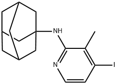 N-(Adamantan-1-yl)-4-iodo-3-methylpyridin-2-amine Struktur