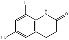 8-fluoro-6-hydroxy-3,4-dihydroquinolin-2(1H)-one Struktur