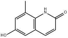 6-Hydroxy-8-methylquinolin-2(1H)-one Struktur