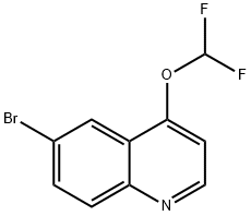 6-bromo-4-(difluoromethoxy)quinoline Struktur