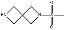 2-methanesulfonyl-2,6-diazaspiro[3.3]heptane Struktur